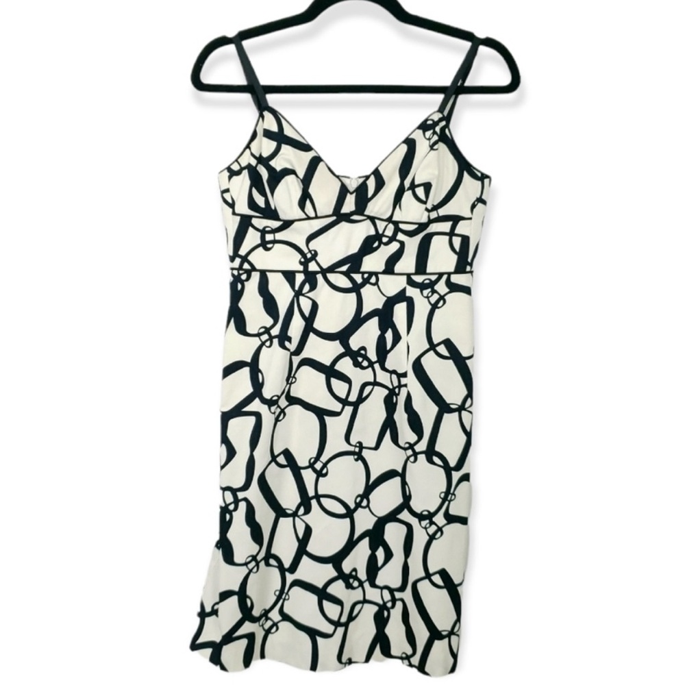 Trina Turk abstract chain link print mini dress size 6